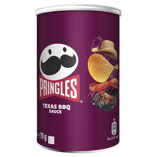 PRINGLES ar barbekjū garšu, 70 g