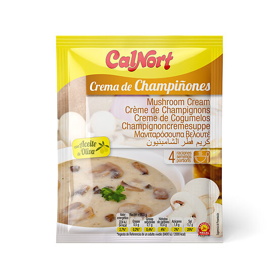 Ātri pagatavojama zupa CALNORT, sēņu garša, 66g