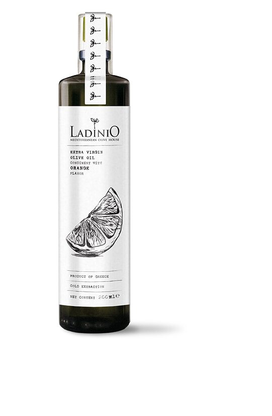 Neapstrādāta augstākā labuma olīveļļa  LADINIO ar apelsīnu, 200ml