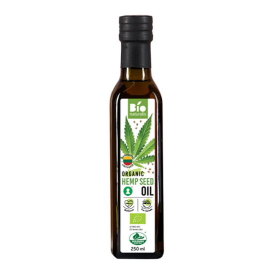 Kaņepju eļļa BIONATURALIS BIO, 250ml