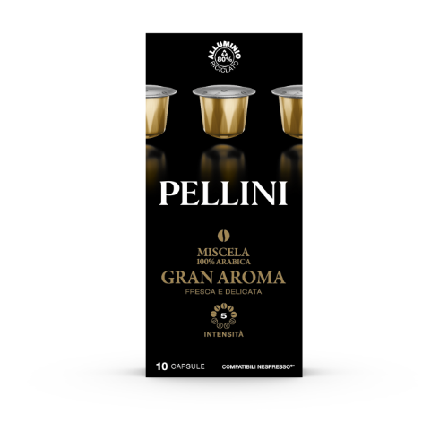 Kafijas kapsulas PELLINI Gran Aroma, 10x5,5g (Nespresso)