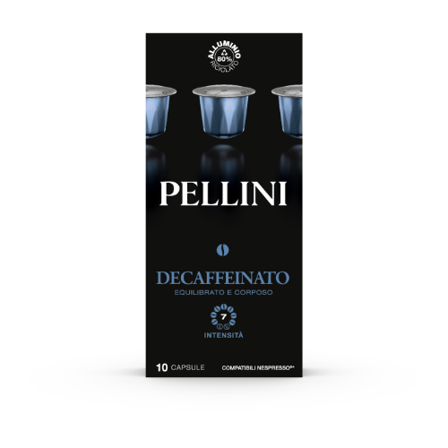Kafijas kapsulas PELLINI Decaffeinato, 10x5,5g (Nespresso)