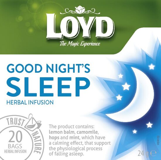 Zāļu tēja LOYD Pyramids Good Night Sleep, 20x1,2 g