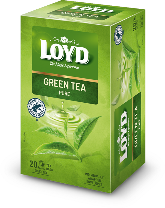 Zaļā tēja LOYD, 20x1,7 g