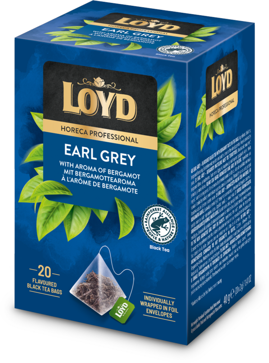 Melnā Earl Grey tēja LOYD Pyramids FS, 20x2g