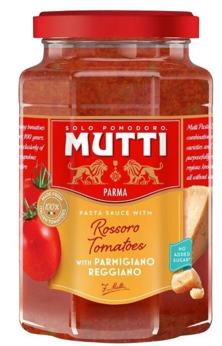 Mērce pastai MUTTI Parmigiano Reggiano cieto sieru, 400g