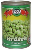 Zaļie zirnīši, ESSA, konservēti, 400g/240g