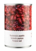 Pupiņas sarkanas, bundžā, 400g/240g