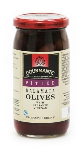 Kalamata olīvas bez kauliņa GOURMANTE, 570ml/360ml