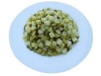 Gurķi marinēti kubiņos WASTA, 10x10x10 mm, ar 2% cukura, 10.2kg/6kg