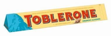 TOBLERONE piena šokolāde ar mandelēm, 100g