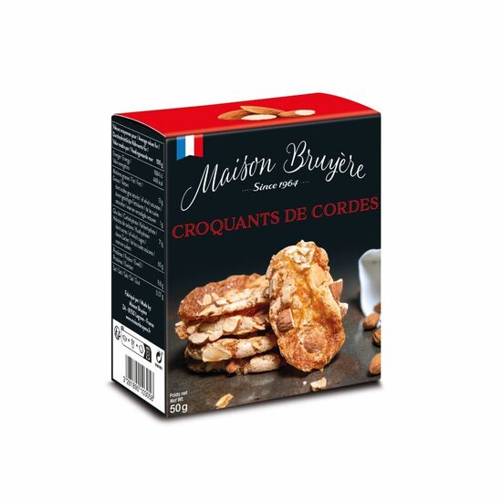 Mandeļu cepumi MAISON BRUYERE, makarūni ar aprikozēm un vaniļu, 60g