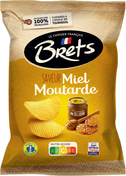 Kartupeļu čipsi BRETS, medus un sinepju garša, 125 g