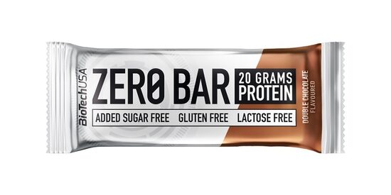 Proteīna batoniņš BioTechUSA Zero Bar, dubultā šokolāde, 50g
