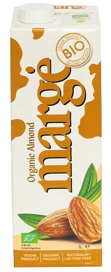 Bioloģisks mandeļu dzēriens MARGE, 1 l