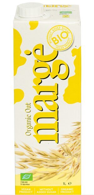 Bioloģiskais auzu dzēriens MARGE, 1 l