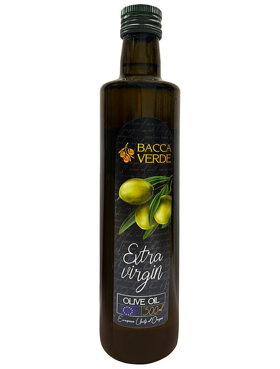 Neapstrādāta augstākā labuma olīveļļa BACCA VERDE, 500ml