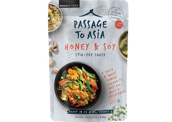 Medus un sojas wok mērce PASSAGE to Asia, 200g