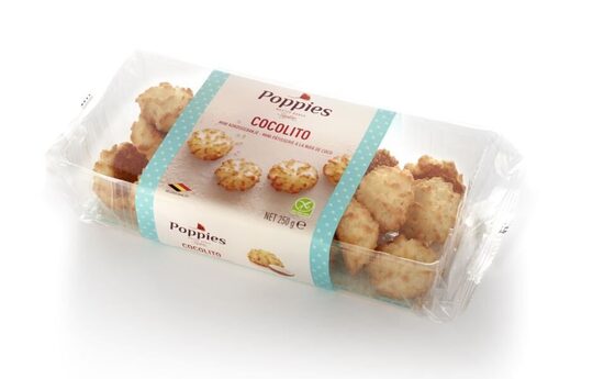 Kokosriekstu cepumi POPPIES Cocolito, 250g