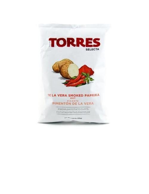 Kartupeļu čipsi TORRES, ar kūpinātiem pipariem, 150g