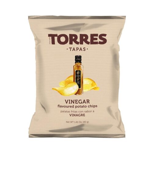 Kartupeļu čipsi TORRES, ar etiķi, 40g