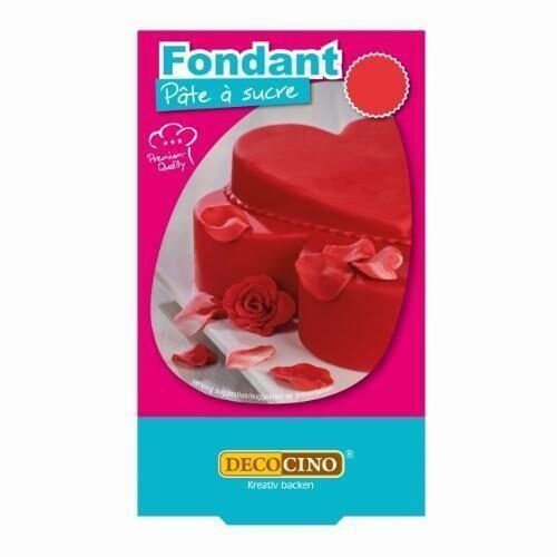 Konditorejas cukura mastika DECOCINO, sarkana, 250g