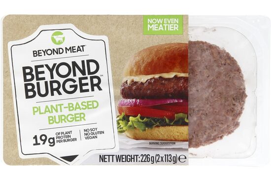 Saldēti vegānu burgeri BEYOND MEAT Beyond Burger, uz zirņu bāzes, 2 x 113g