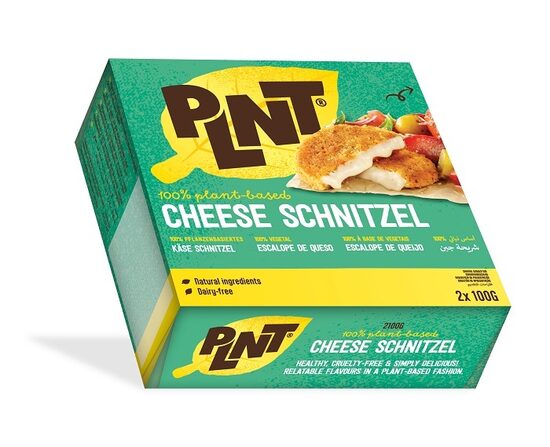 Saldēta vegāniskā  šnicele uz augu bāzes PLNT CHEESE SCHNITZEL, 200g