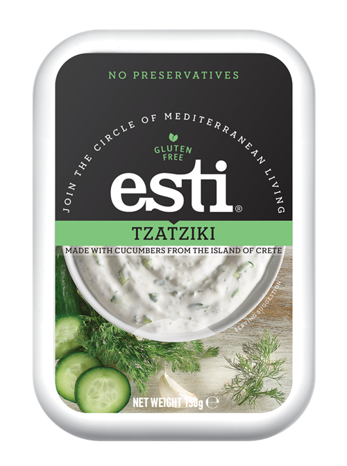 Jogurta uzkodu mērce ESTI Tzatziki, 150g