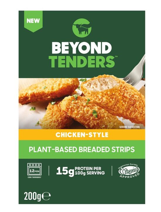 Saldētas vegāniskās strēmelītes uz augu bāzes, panējumā BEYOND TENDERS, 200g