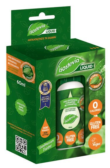 Saldinātāju maisījums ISOSTEVIA, pilieni, 60ml