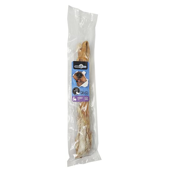 Suņu gardums YUMZZY BITES, žāvēta truša āda, ar kažokādu, 100g