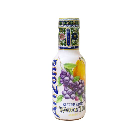 Neg.tējas dzēriens ARIZONA ''White Tea Blueberry'' ar melleņu garšu  un saldin., 0.45l PET (DEP)