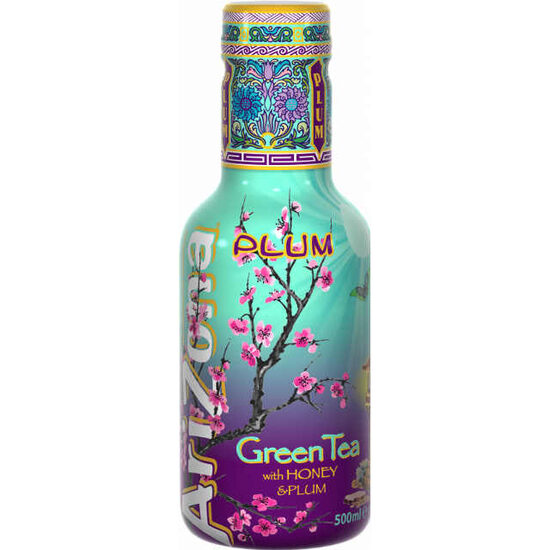 Ledus tēja ARIZONA ar medu un plūmju sulu, 0.45l PET (DEP)