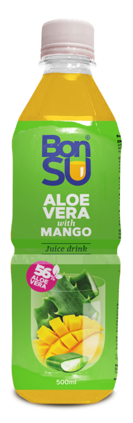 Aloe Vera un mango sulas dzēriens ar alvejas mīkstumu (56%) BONSU, 500ml, PET (DEP)