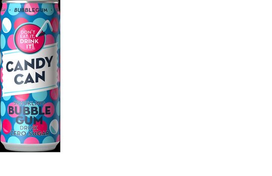 Gāzēts atspirdz.dzēriens CANDY CAN, ar košļājamās gumijas g., ar saldinātājiem 0.33l, bundža (DEP)