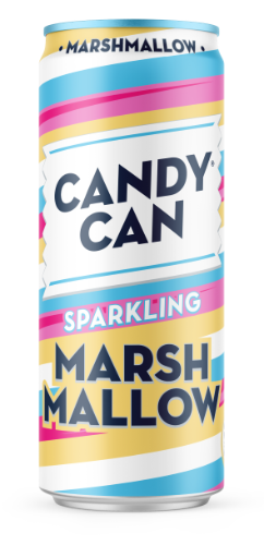 Gāzēts atspirdzinošs dzēriens CANDY CAN, ar marshmallow garšu, 0.33l, bundža (DEP)