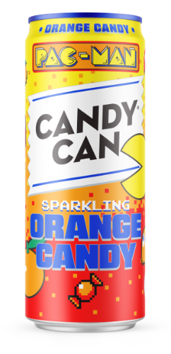 Gāzēts bezalkoholiskais dzēriens CANDY CAN x Pac-Man Orange Candy, 0,33 l (DEP)