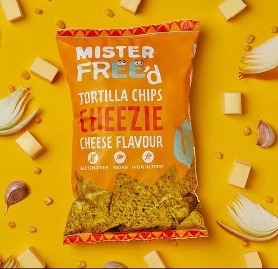 Tortiljas čipsi MISTER FREE`d, ar siera aromātu, 135g