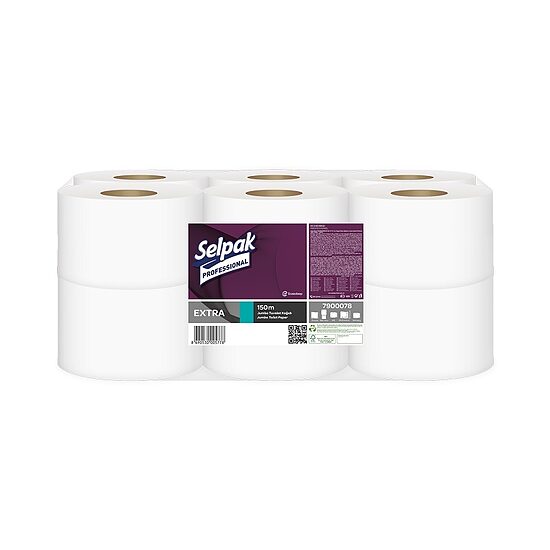 Tualetes papīrs SELPAK PRO, 2 slāņu, 150m, 435 loksnes