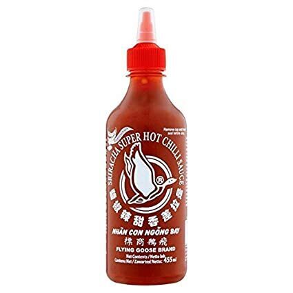 Čili mērce FLYING GOOSE Sriracha, īpaši pikanta, 455ml