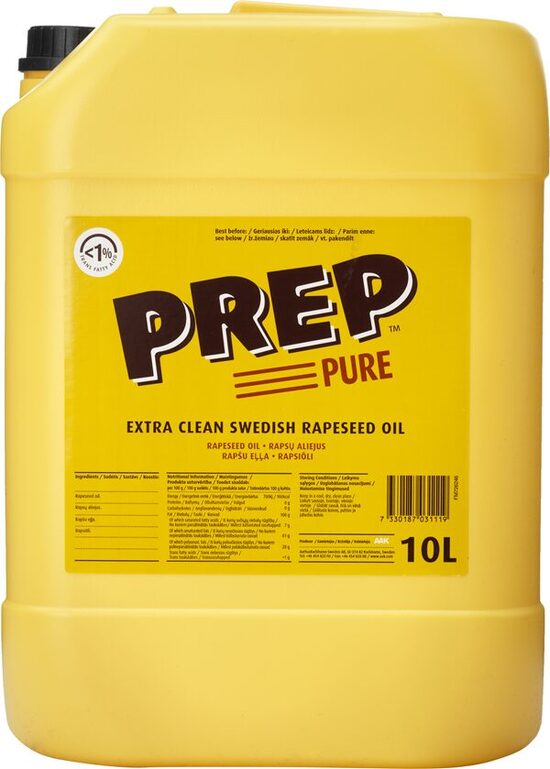 Rapšu eļļa PREP PURE, 10l