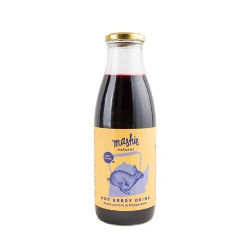 Ogu biezenis MASHIE Nordic Berry, upeņu un piparmētru, stiklā, 0.75l