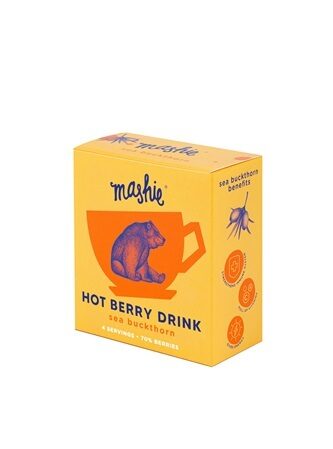 Karstais ogu dzēriens MASHIE Smiltsērkšķu, 4x40ml