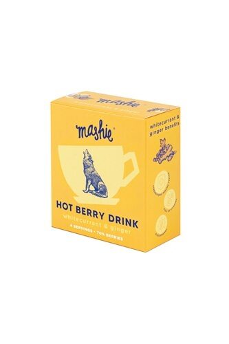 Karstais dzēriens MASHIE Balto jāņogu, ingvera, 4x40ml