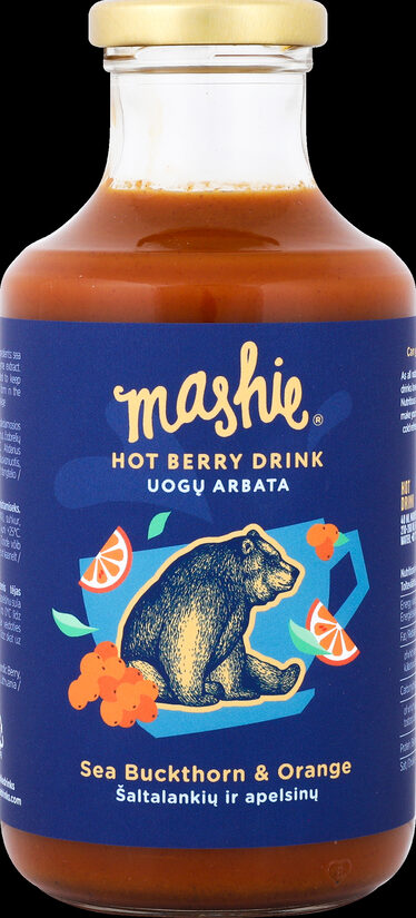 Smiltsērkšķu biezenis ar apelsīniem un timiānu MASHIE, 0.5l