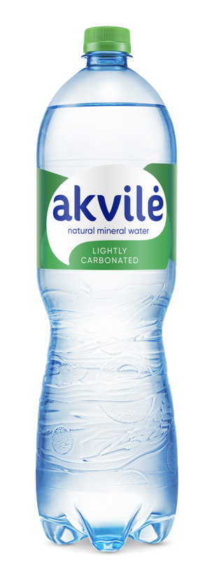 Naturāls minerālūdens AKVILE, viegli gāzēts, 1.5l(DEP)