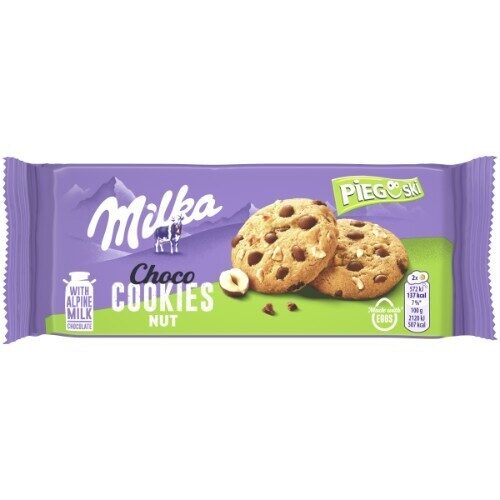 MILKA Choco cepumi ar riekstiem 135g