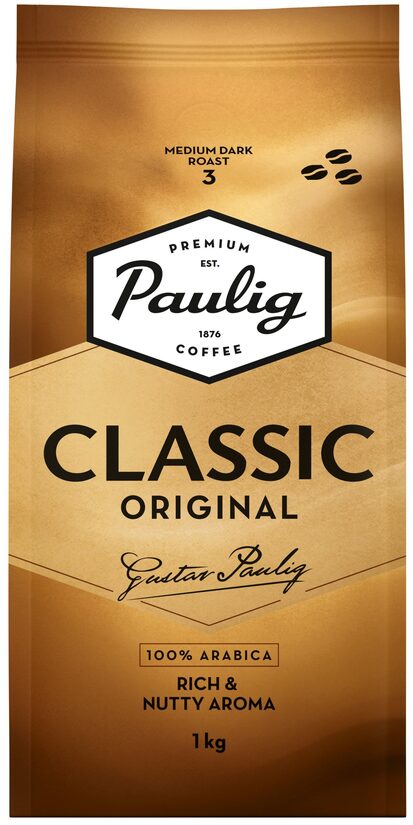 Paulig Classic 1kg pupiņas