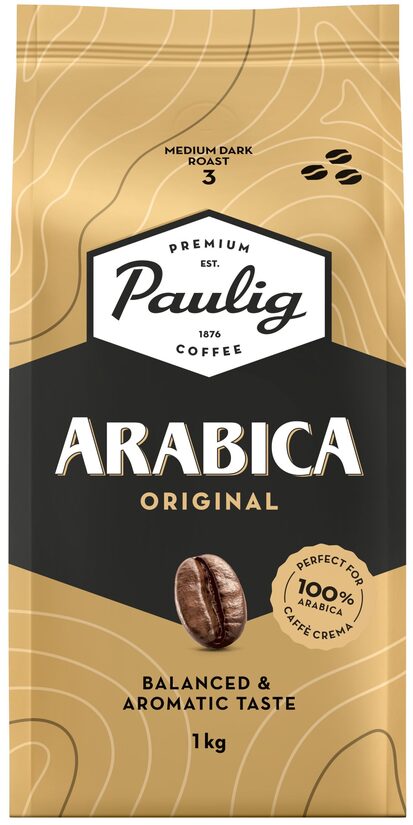 Pupiņu kafija Paulig Arabica, 1kg
